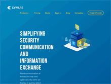 Tablet Screenshot of cyware.com